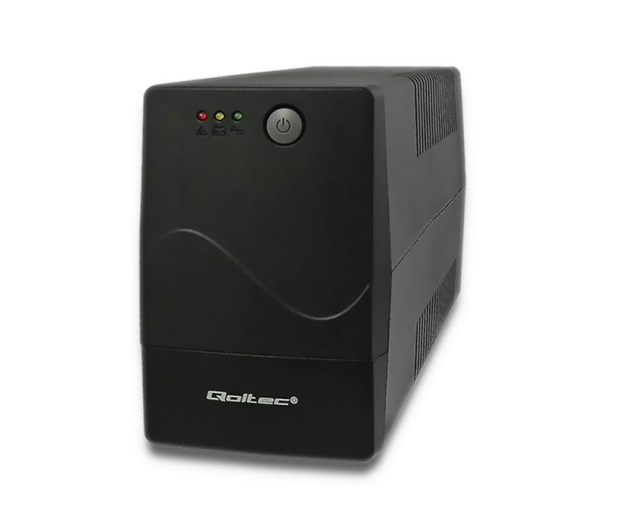 Qoltec Monolith (650VA/360W, 2x FR) - 397374 - zdjęcie